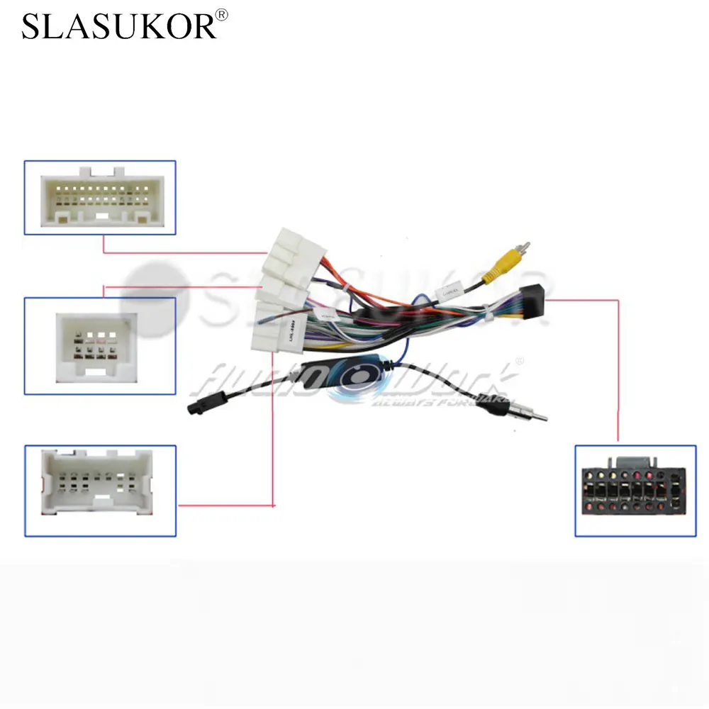 

16-контактный автомобильный радиокабель для LADA XRAY, кабель питания, кабель Android Car