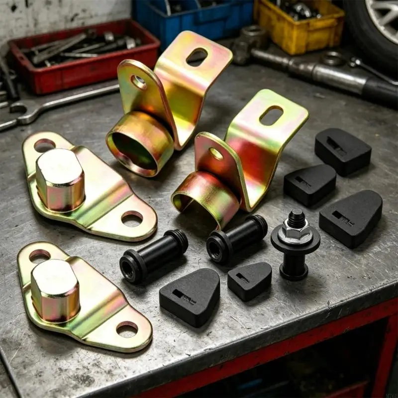 M76E Pickup Heckklappenscharnier-Reparatursatz, 8-teiliges Metall-Hardware-Set für die Autoreparatur – Detail 4