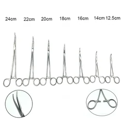 1 adet Diş Hemostat Yüksek Kalite 14 cm/16 cm Hemostat Sivrisinek Kilitleme Kelepçesi Düz Kavisli Cerrahi Diş İmplantı