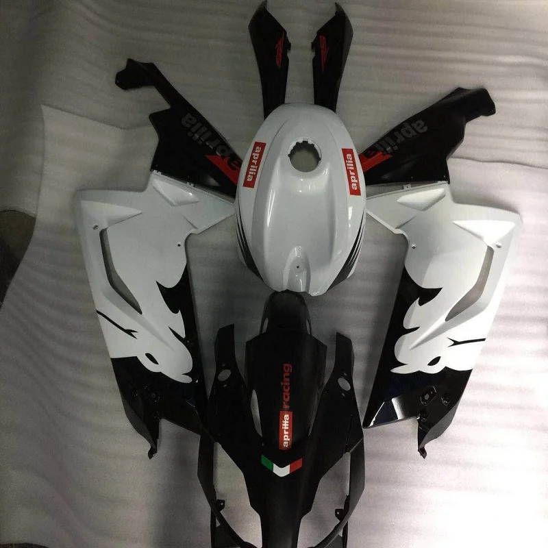 Abs Fairing RS 125 2006 - 2011 2011 White Black Fairings for Aprilia RS125 08 09 Full Body Kits RS 125 2010-Nn