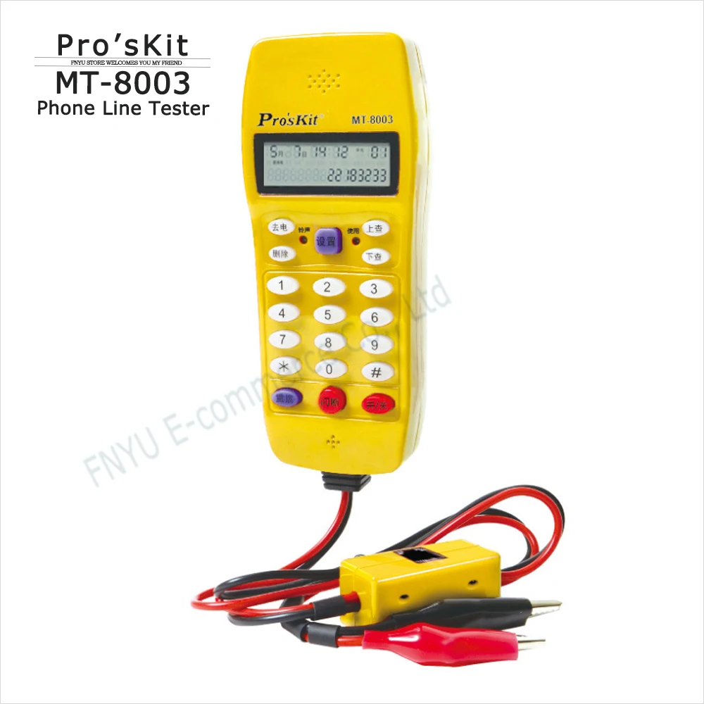 proskskit deteccao automatica testador de linha de telefone mt8003 16 bit lcd caller tipo verificacao linha telefone circuito localizador ferramentas de reparo 01