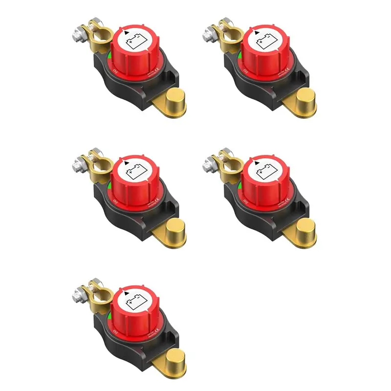 

Выключатель аккумуляторной батареи CYCLI-5X, 12В, переключатель отключения питания от аккумулятора, положительный/отрицательный, вкл/выкл, 12-48В, для автомобилей