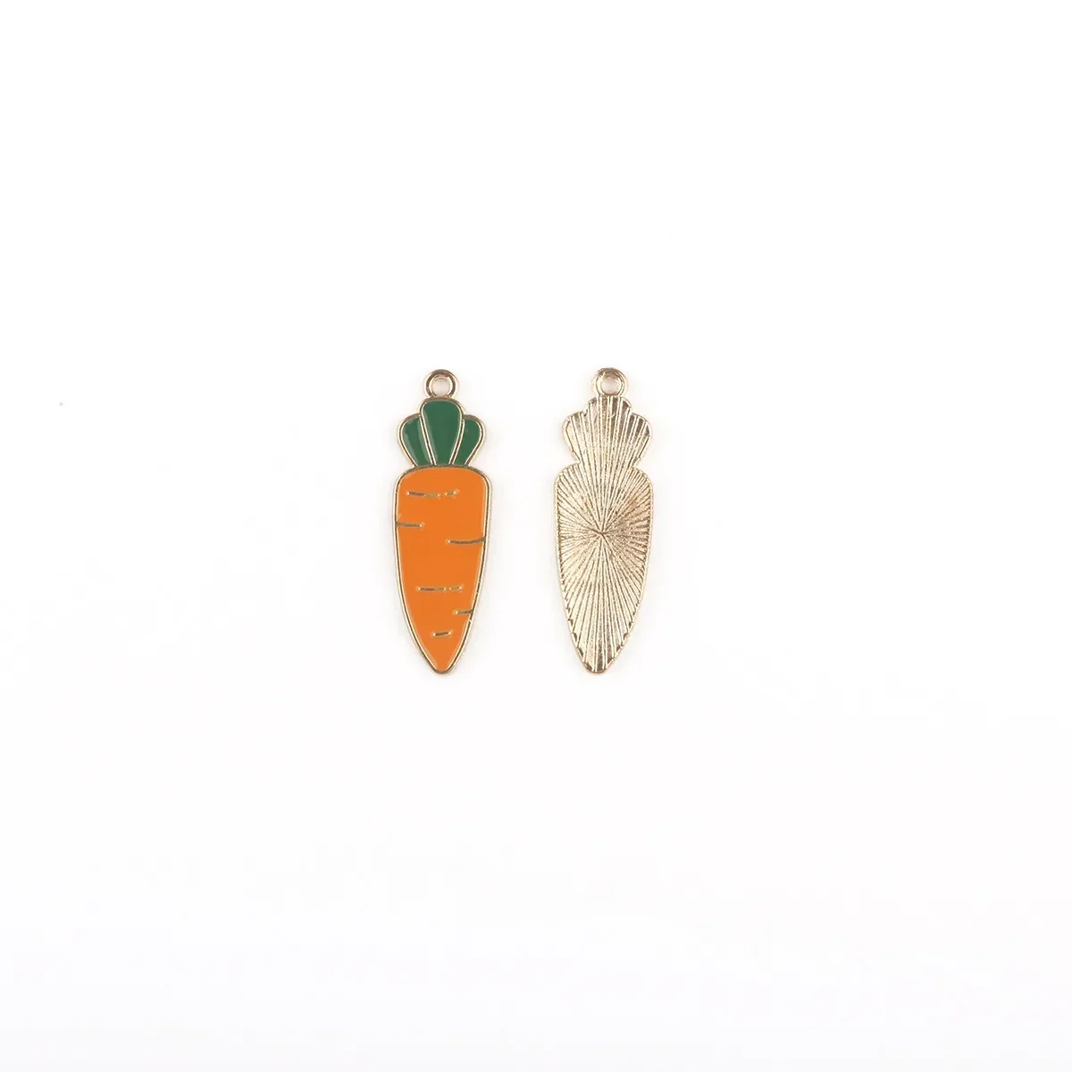 10pcs Orange Radish DIY Pendant White Rabbit Charms Necklace Handmade Accessory Bracelet  Animal  Jewelry for Women