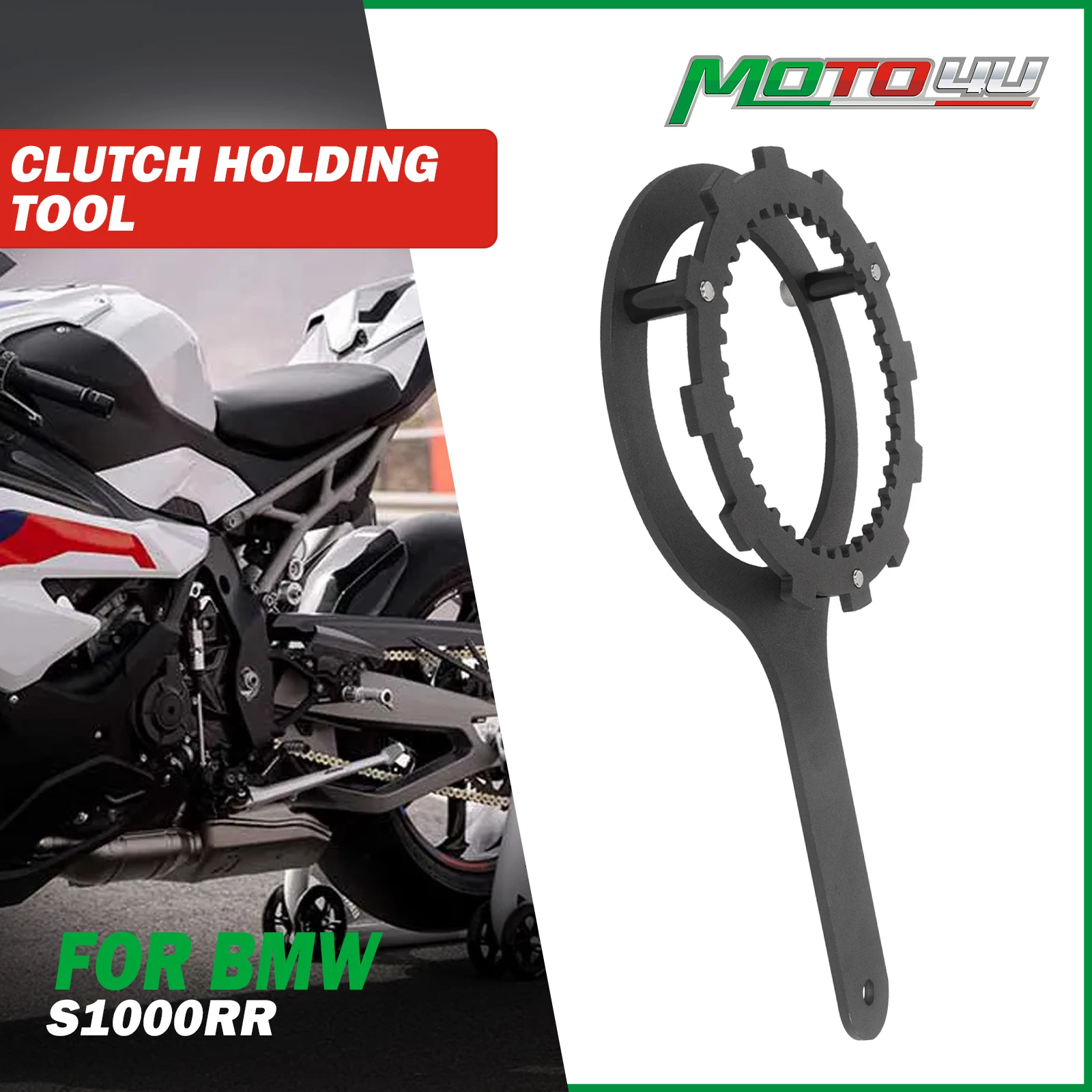 

MOTO4U For BMW S1000RR S1000/RR Clutch Holding Tool Motorcycle Accessories Maintenance Tools Black Powder Coating