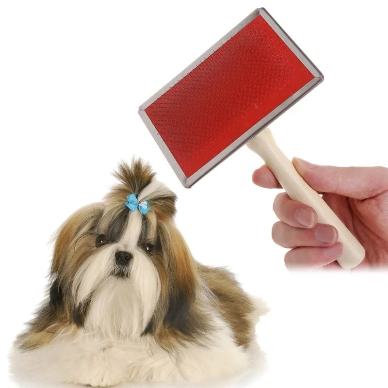 Steel Needle Comb For Dog Cat Yokie Gilling Brush Dog Rake Comb Massage Grooming Tools Pet Brush Dog Supplies