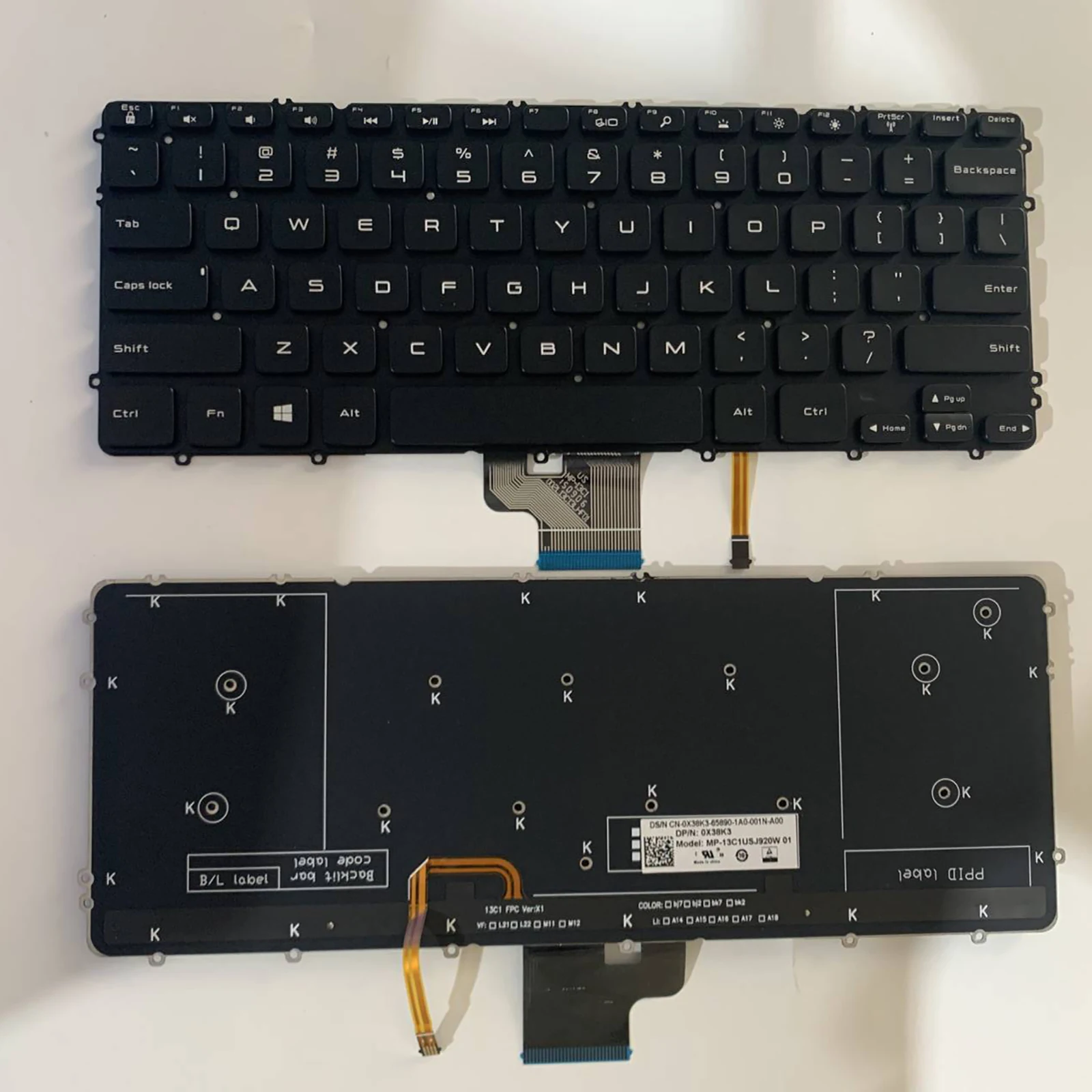 

Laptop keyboard US Layout for Dell XPS 15 9530 M3800 P31F 9530B
