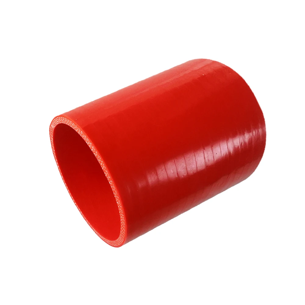 Universal Car Intercooler Turbo Intake Pipe Coupler Silicone Hose Straight Connector Red Length 100mm ID 45 48 50 55 60 63 65 70