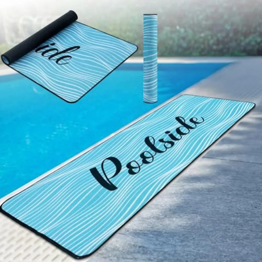 

Pool Mat Poolside Non Slip Mat Walk Pool Deck Mats Rugs for Floor Outdoor Rubber Mats with Drainage Outdoor and Indoor Dock Saf