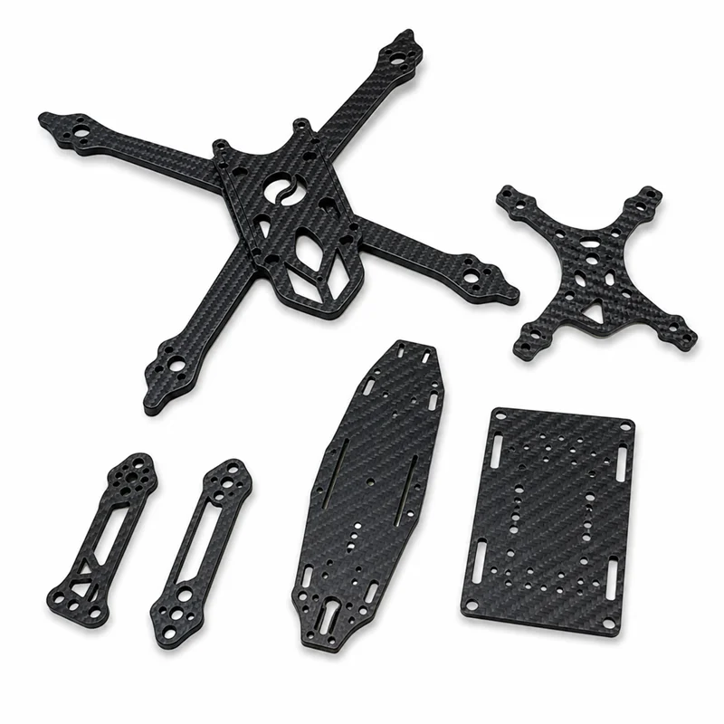 3K Twill High strength Carbon Fiber Board CNC Cutting Service Carbon Plate Processing for DIY UAV Drone Custom Parts model mater