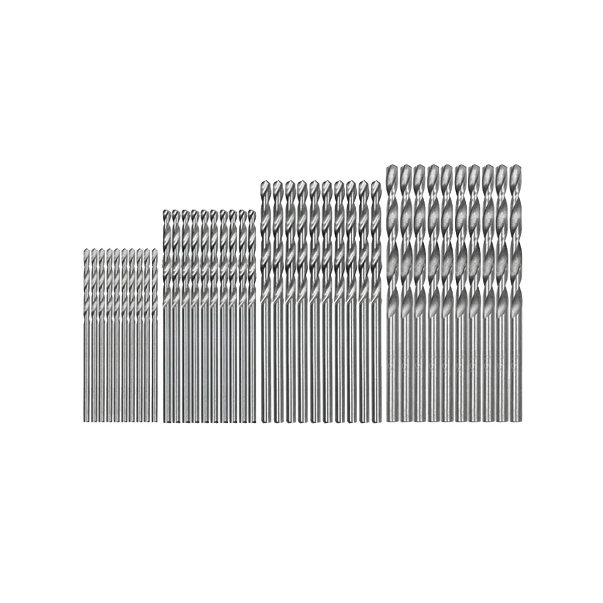 ABIS-40 Pcs High Speed Steel Building Drill Bit Set Tool Mini Drill HSS Bit 0.5mm-2.0mm Straight Shank PCB Drill Bits Set