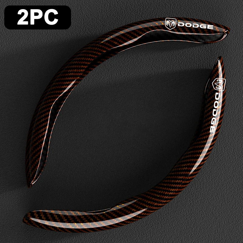 2pcs Car Anti-slip Steering Wheel Cover For Dodge Journey Charger Challenger Caliber Nitro Durango Avenger Dart Caravan Ram-1500