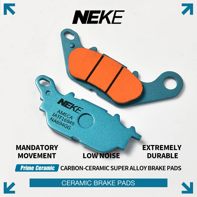 NEKE Carbon Ceramic Brake Pads for YAMAHA NMAX 125 150 155 XMAX155 NVX155 AEROSPORTS X155