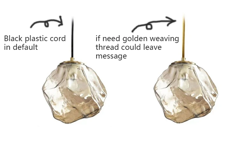 Ice Crystal Pendant Lamp Nordic Minimalism Bedside Restaurant Mirror Front Atmosphere Droplight Glass Stone Ceiling Chandelier