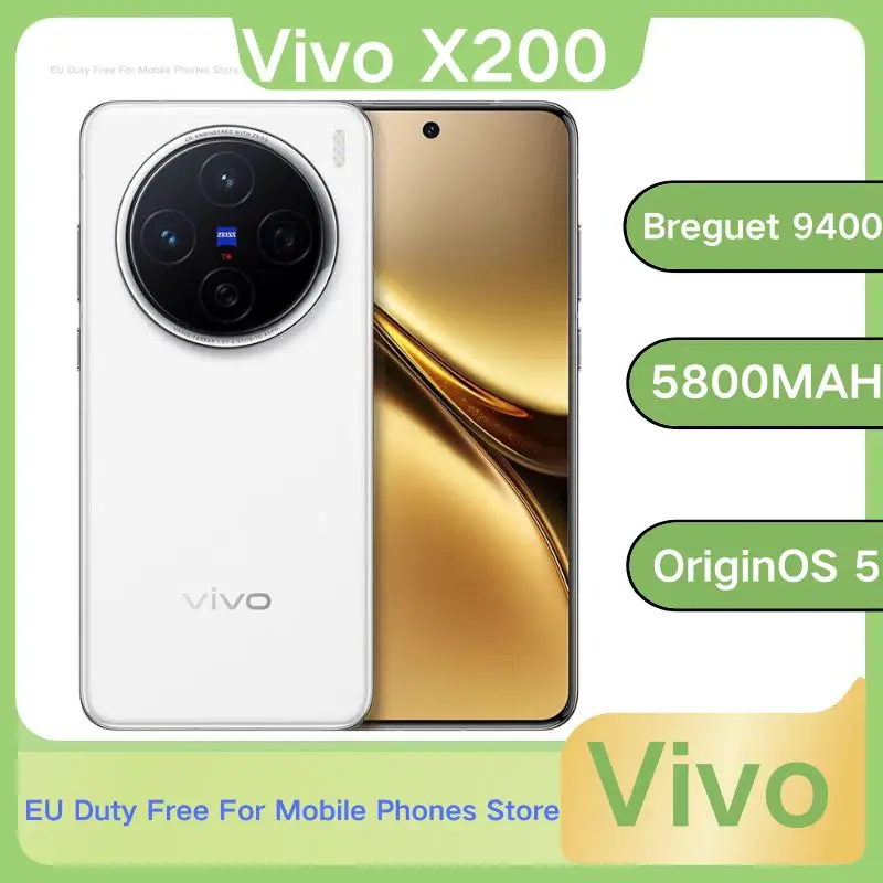 Vivo X200 new Zeiss Super Long Jiao Blue Crystal × Tianji 9400 smart game camera phone5800mAh 6.67 Inch AMOLED 120 50MPHz