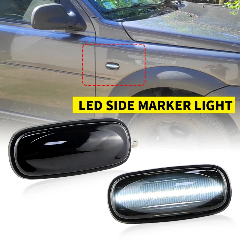 2X For Land Rover Discovery 2 99-04/ Freelander 1 02-05/ Defender 07-15 led side Marker Indicator light OEM#XGB100310,XGB000030