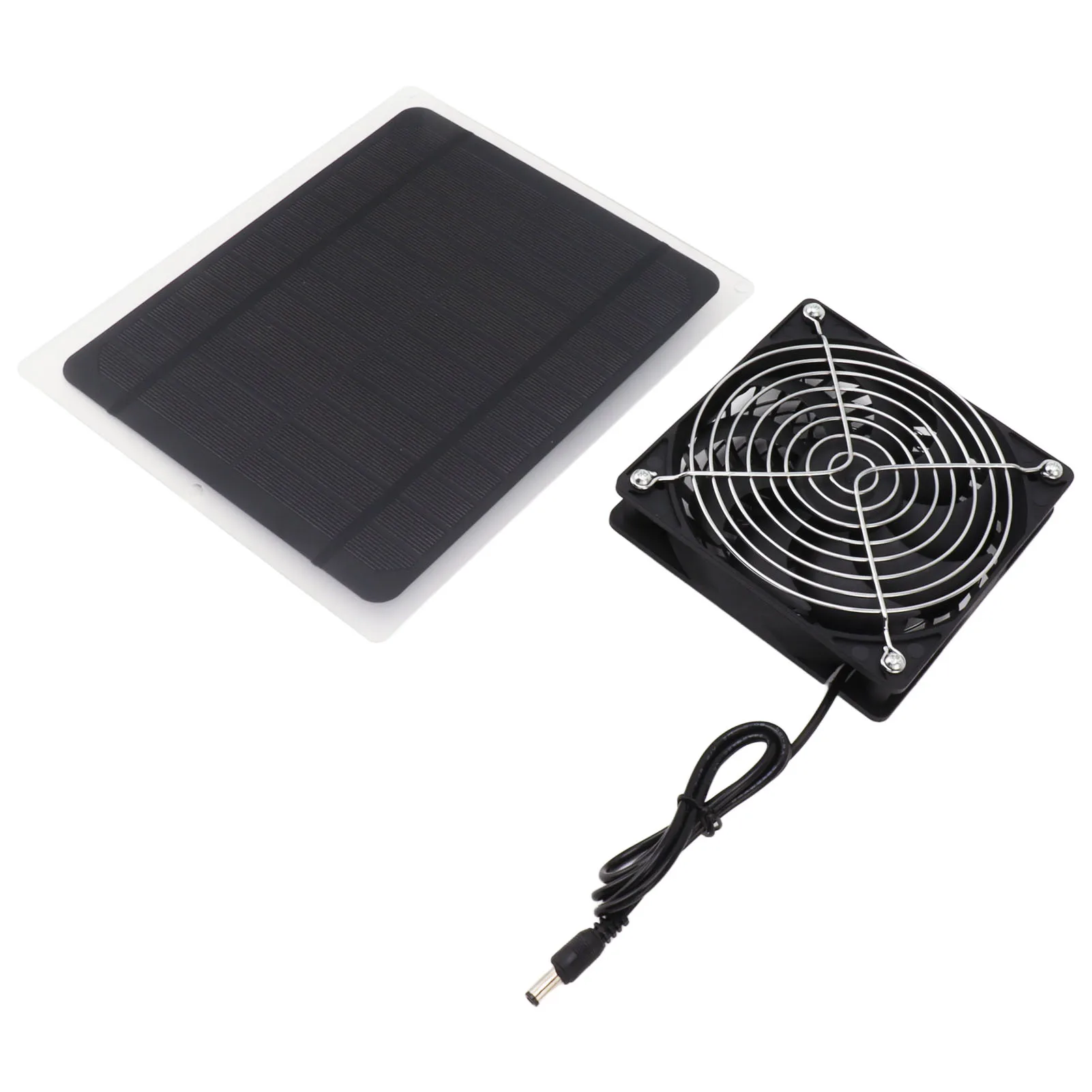 

Solar Panel Fan Kit 10W Weatherproof Solar Powered Fan Wall Mounted for Outside Small Chicken Coops Greenhouses Sheds