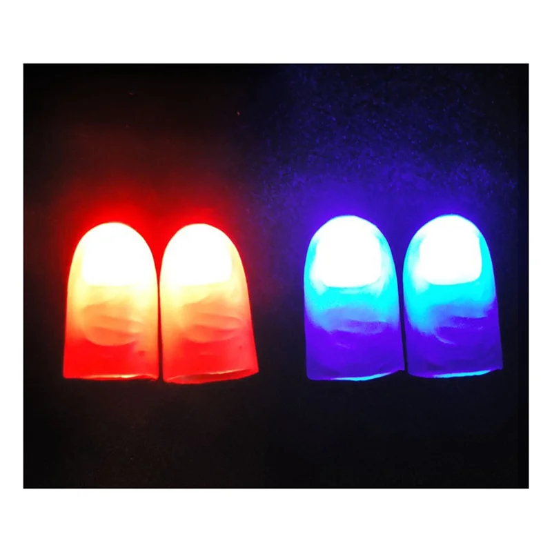 5 Pairs of LED Lights Flashing Finger Convenient Props Multifunctional Portable Light Electronic Accessories,Multicolor