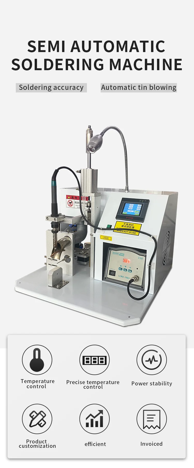 Factory Price Pcb Soldering Usb Type-c Micro Lightning Cable Soldering Machine