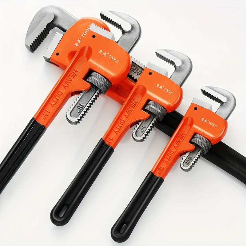 Universal Plumbing Tap Alicate Clamp Spanner Chave de Tubulação Ajustável Chave de Tubo Resistente Ferramentas Canalizador