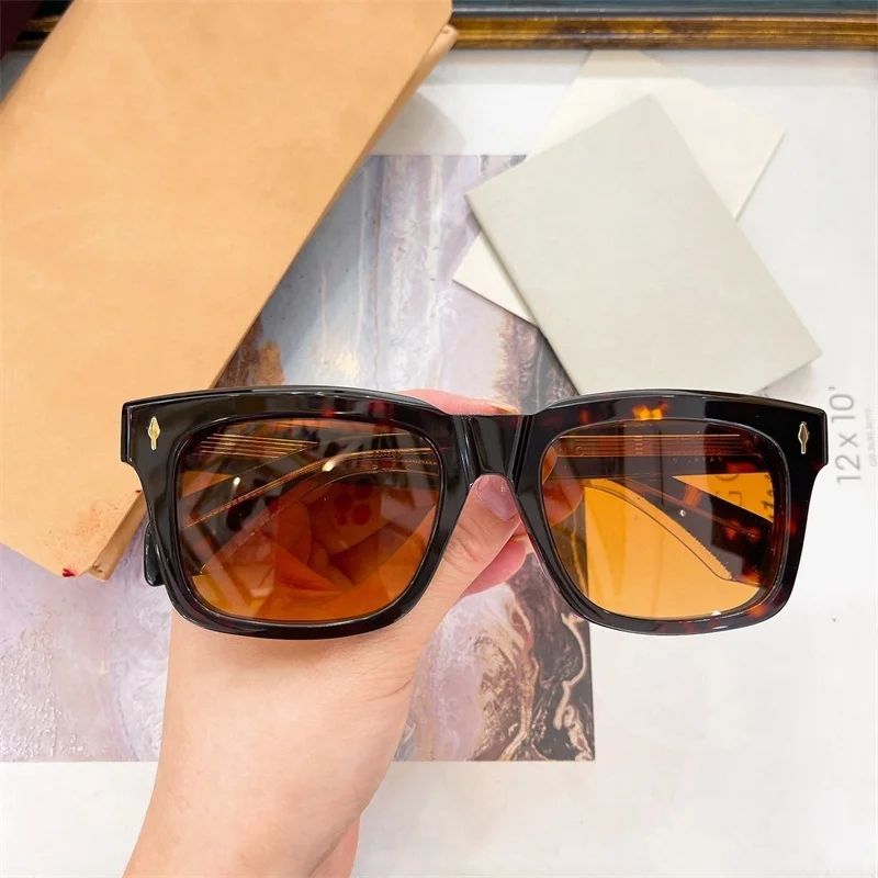 MTORINO JACQUE Thick Acetate Rectangle Women Sunglasses Men Vintage Retro Outdoor Eyewear Shades For Sun For Travel Street image 4