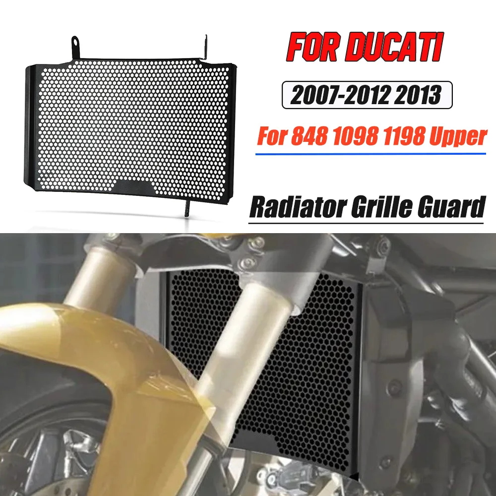 

Motocycle Radiator Grille Cover Water Tank Guard Protection FOR Ducati 848 1098 1198 Upper 2007 2008 2009 2010 2011 2012 2013