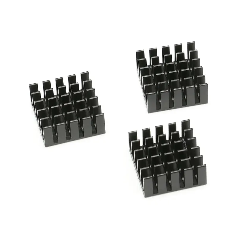 Bộ 5 Đế Tản Nhiệt 22x22x10mm Tản nhiệt Tản Nhiệt Nhôm 22*22*10mm Nhiệt bồn rửa Kim Loại làm Khe Để Làm Lạnh Chip 22mm x 22mm x 10mm