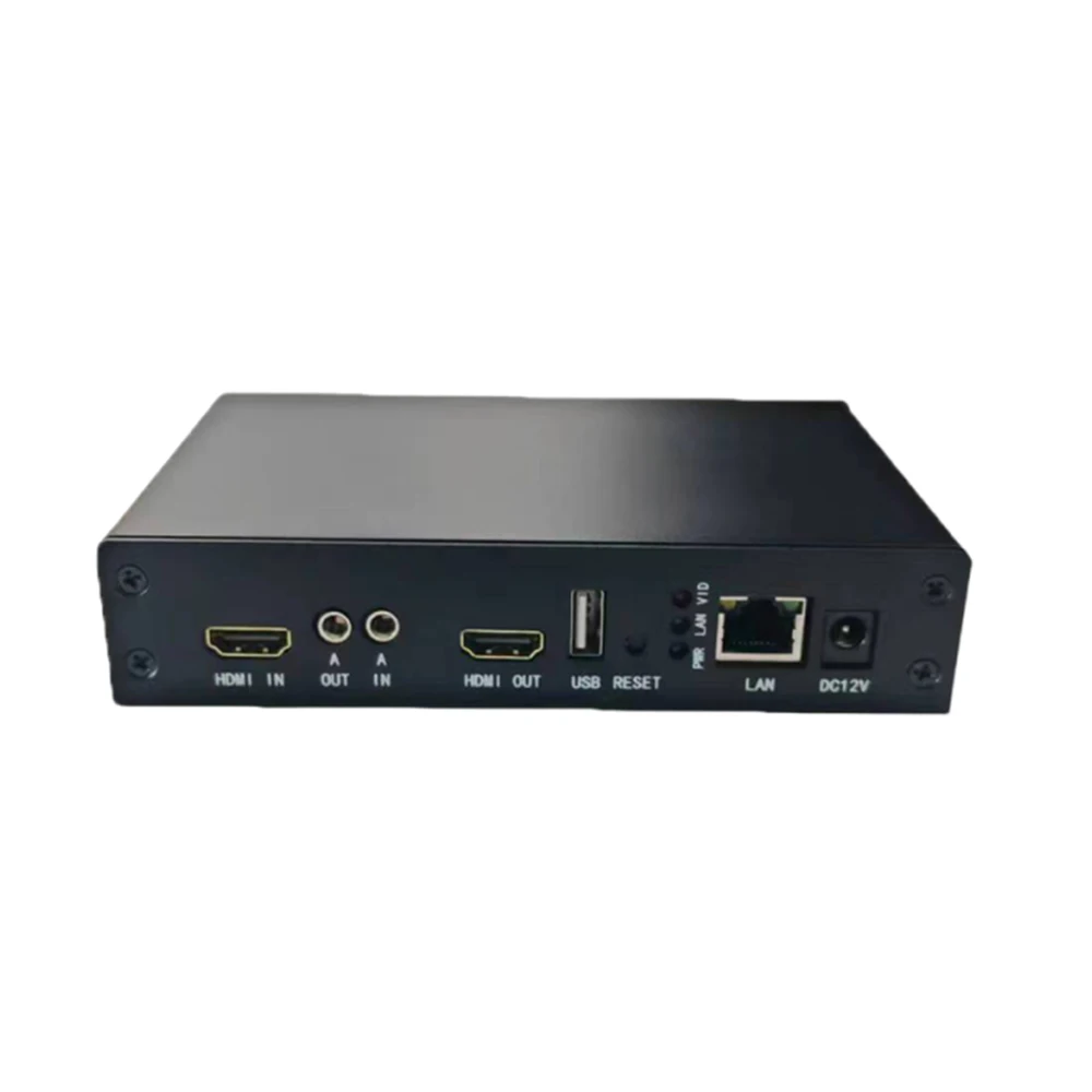 H265 Encoder Decoder 4K Support GB28181 IPTV Monitor rtmp Support Udisk SD card recording h264 HD to ip video encoder for iptv