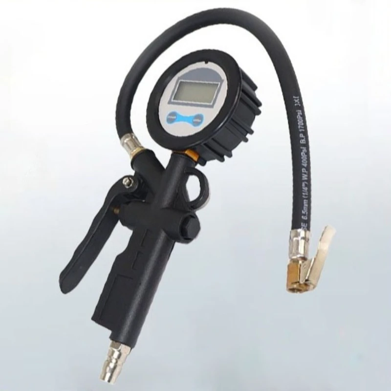 Custom High Accuracy TPMS Digital Tire Inflator Gauge with Air Chuck – Car Truck Tire Pressure Monitoring Tool