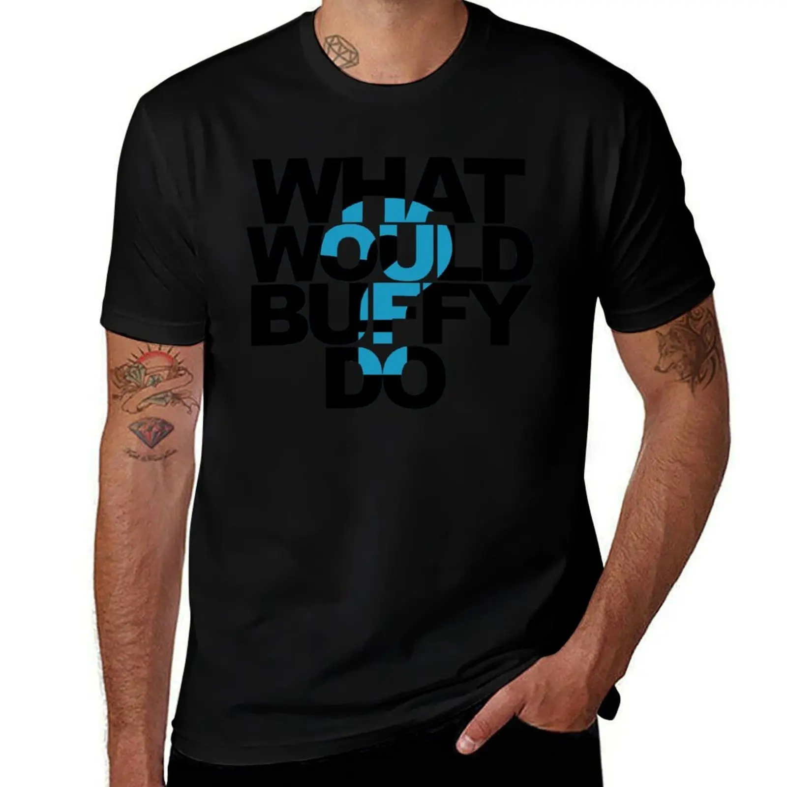 What Would Buffy Do? T-Shirt Standard Fit Solid Tee Shirt