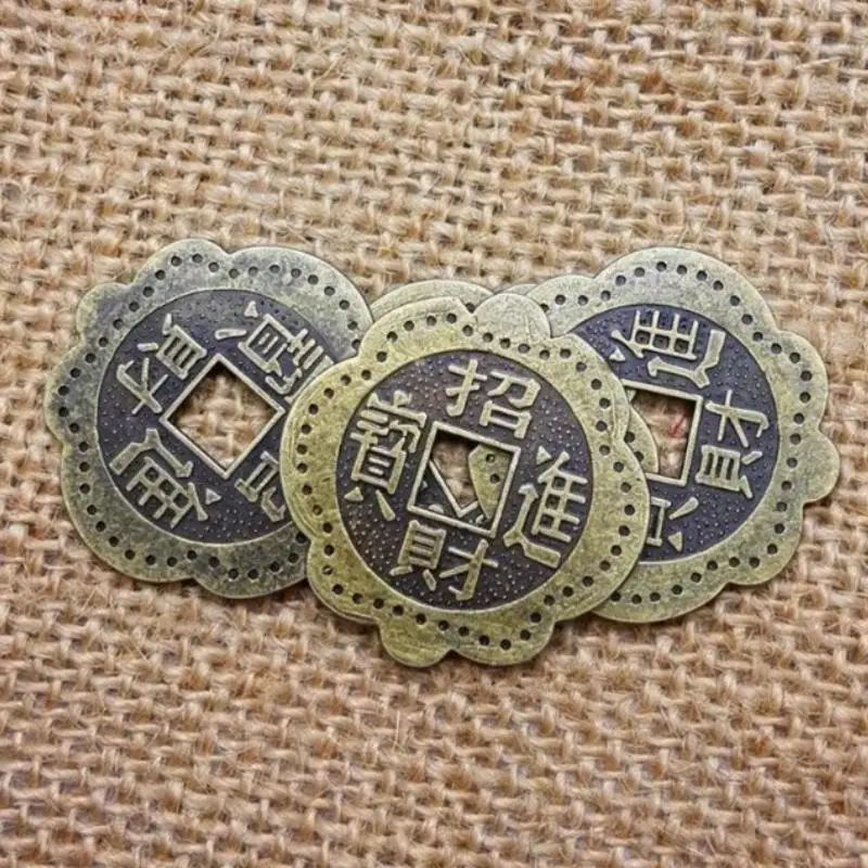 5/10/20pcs Plum Blossom Coins Chinese Feng Shui Coins Wealth Lucky Charm Ancient Coins Prosperity Protection Good Fortune