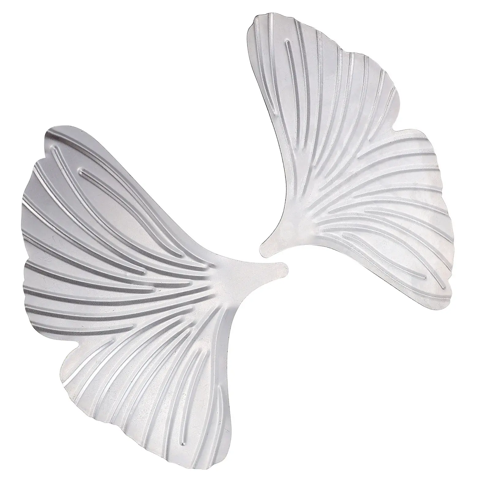 2Pcs Metal Ginkgo Leaf Luxury Retro Desktop Decor Sturdy Corrosion-Resistant Table Ornament Perfect for Home Office
