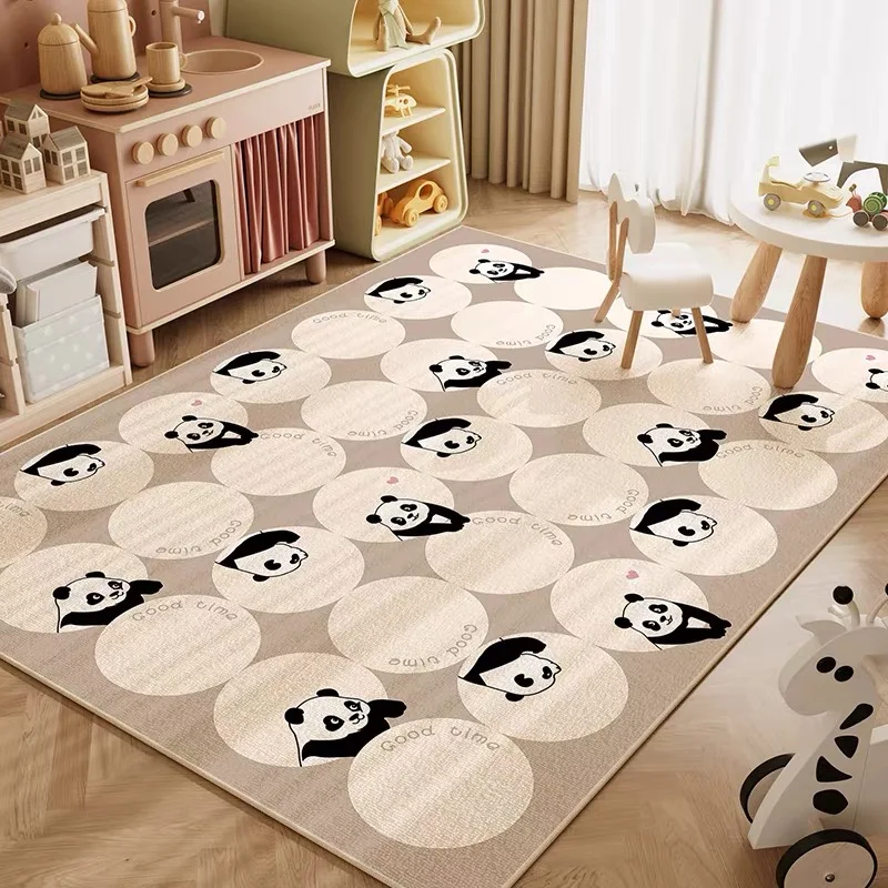 VIKAMA Crystal Pile Cute Kids Room Non-Slip Carpet Living Room Toy Area Full Floor Mat