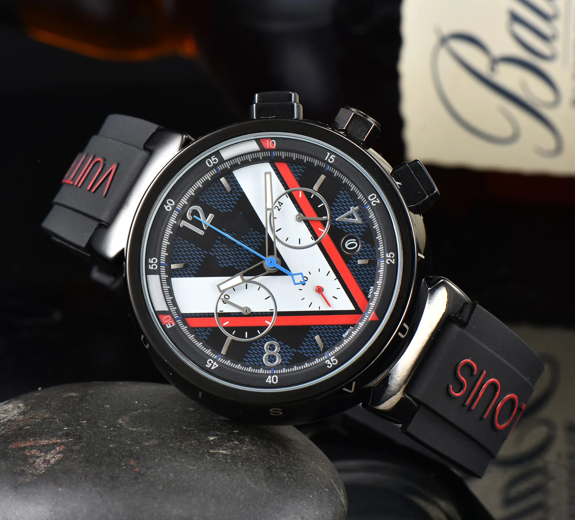 

Оригинальные роскошные спортивные кварцевые часы с хронографом для мужчин, модные наручные часы с силиконовым ремешком, водонепроницаемые мужские часы лучшего бренда