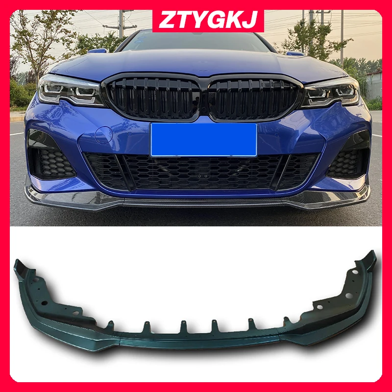 

M Style 3 шт. ABS материал передний бампер разветвители для губ для BMW 3 серии G20 тюнинг 2019 UP