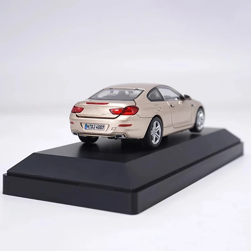 Original Diecast 1:43 Scale 650i Coupe 6 Series Alloy Sports Car Model Finished Product Simulation Toy Gift Static Model Display