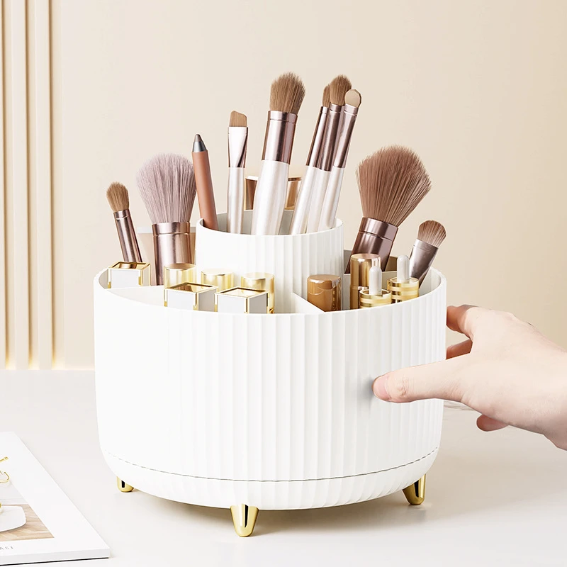 Desktop rotating makeup brush organizer lipstick holder home dresser brush holder makeupProduct Organizer