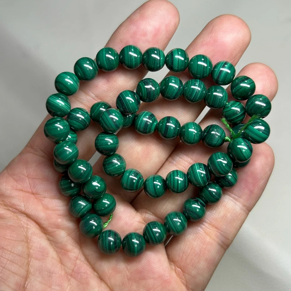 38cm 3A Natural Green Malachite 2mm 3mm 4mm 6mm 8mm 10mm 12mm 14mm Round String Beads