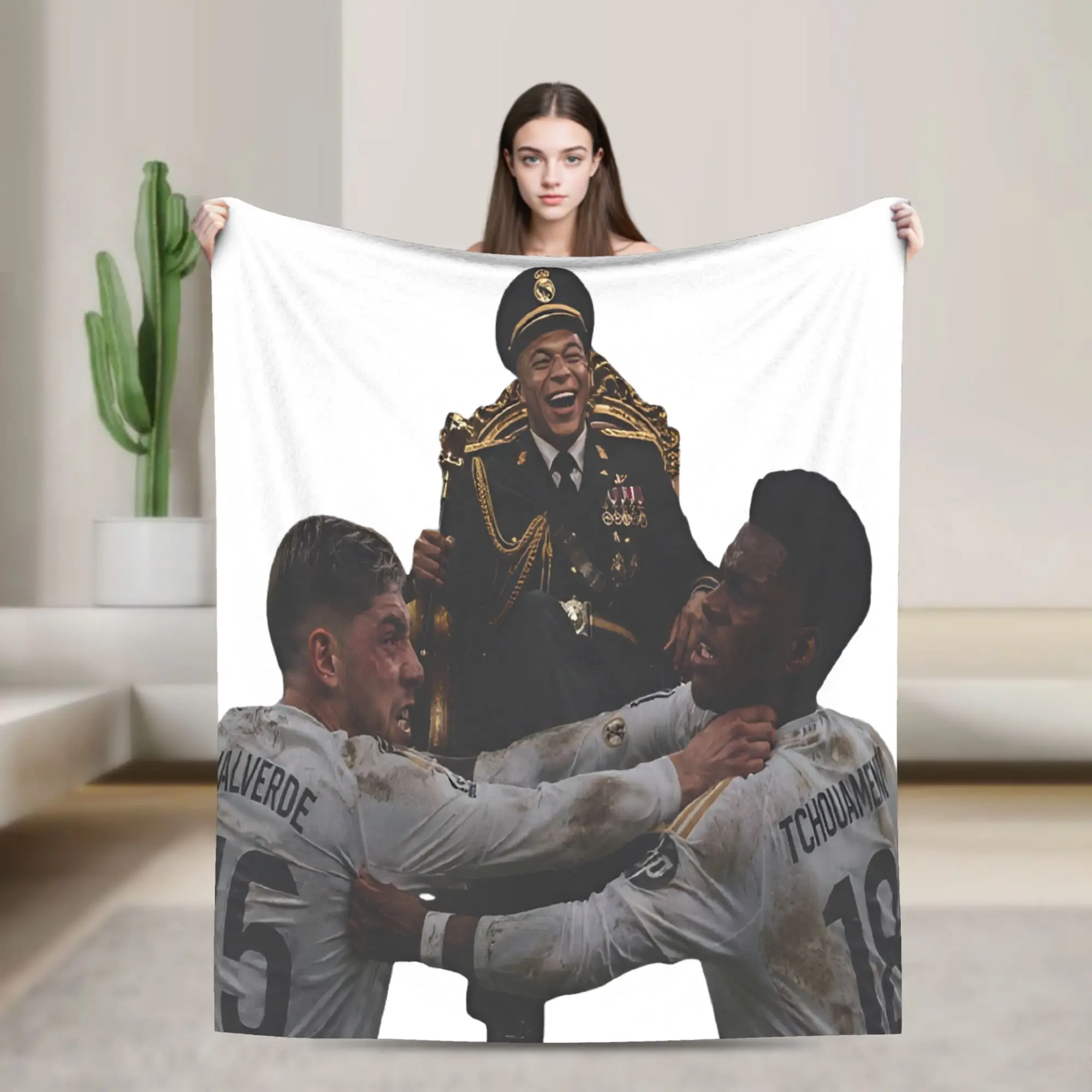 Kylians Dictador Militarys Portrait Blanket Fleece Funny Meme Ultra-Soft Throw Blanket for Bedding Couch Bedroom Quilt