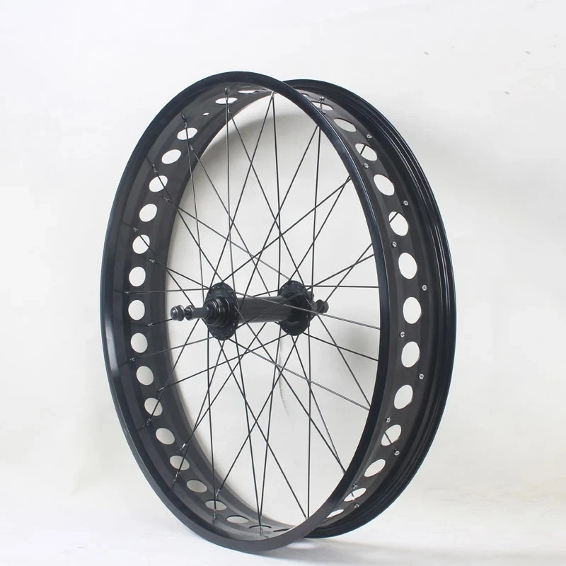 26X4.0 Snow Bike Wheel Set Super Wide 20 Inch Fat Bicycle Front and Rear Aluminum Alloy Rims Disc Brake Fit For Rotary Flywheel