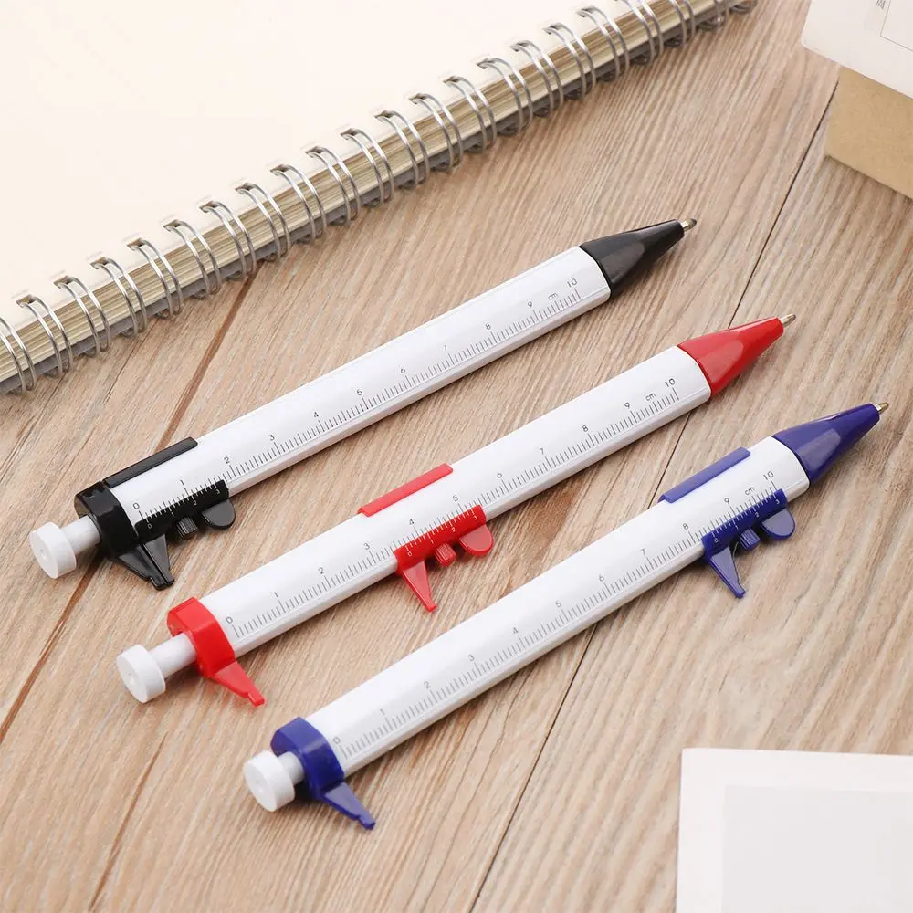 

1 Pcs Creative Vernier Caliper Scale Ballpoint Pen Pointer Gauge Ruler Multifunction Pen School Office Supplies Gifts Write Tool