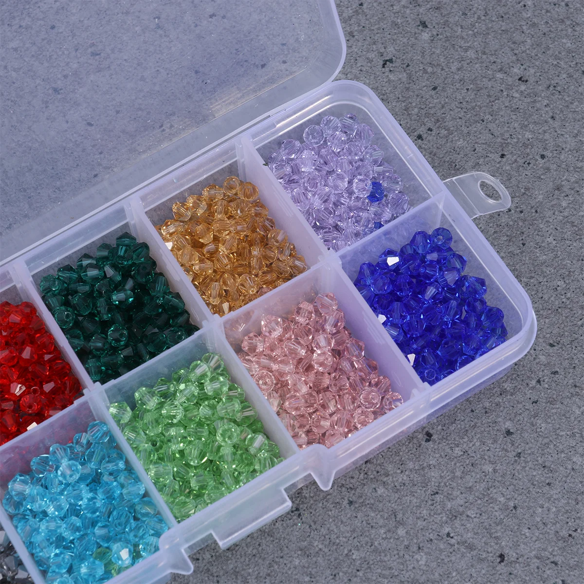 

1000 шт., 4 мм, хрустальные бусины, ромб, прозрачное стекло для изготовления ювелирных изделий, браслет, ожерелье, принадлежности для хобби