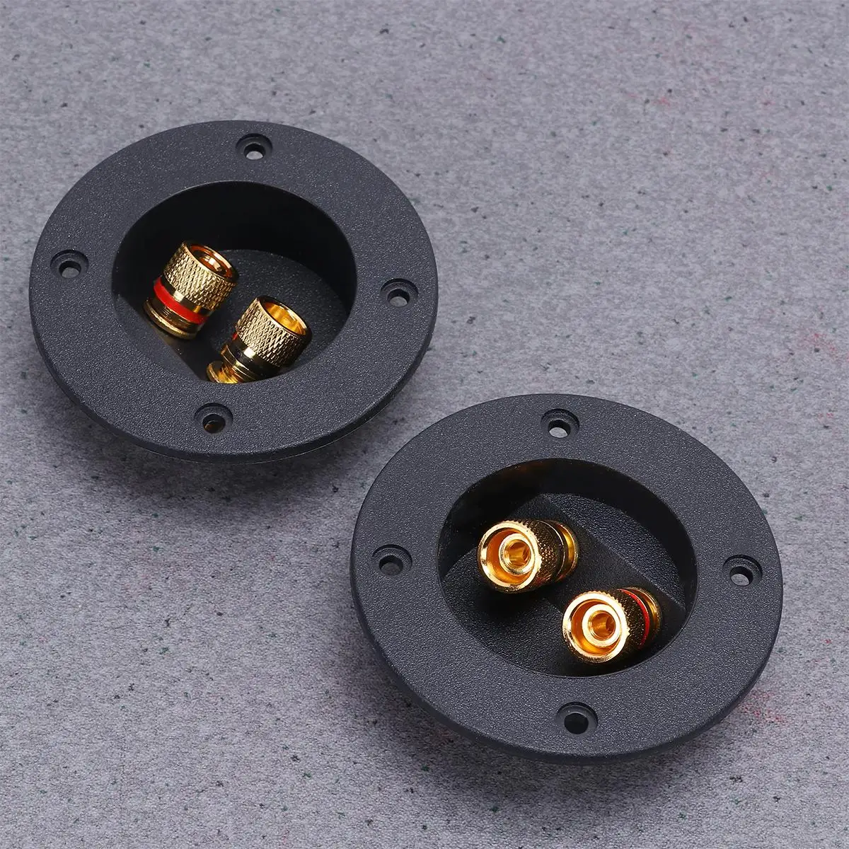 2pcs DIY Home Car Stereo Screw Cup Connectors Subwoofer Plugs 2-Way Speaker Box Terminal Binding Post Terminal Box Junction Box