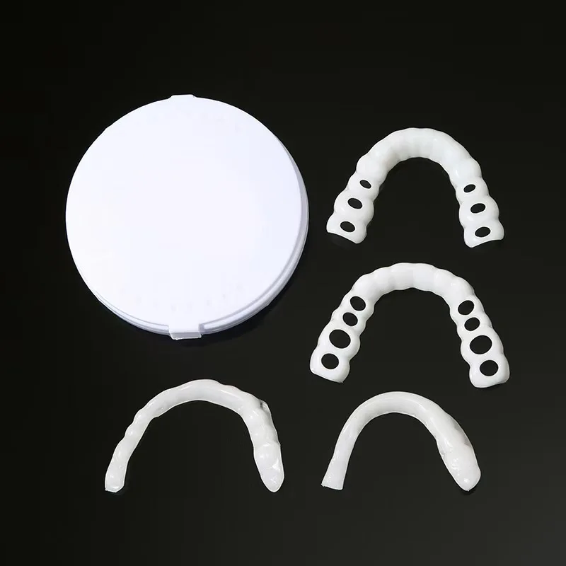 

False Tooth Cover Perfect Fit Teeth Whitening Snap On Silicone Smile Veneers Teeth Dentaduras Flexibles Beauty Tool Cosmetic New