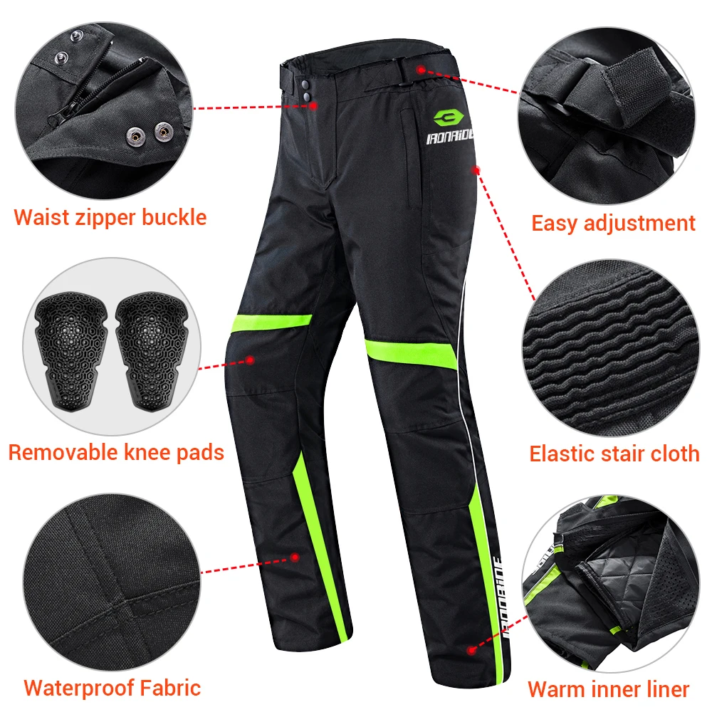 سروال دراجة نارية مقاوم للماء دافئ على الطرق الوعرة سروال ركوب الدراجات النارية مضاد للسقوط ومقاوم للخدش سروال رياضي خارجي #2