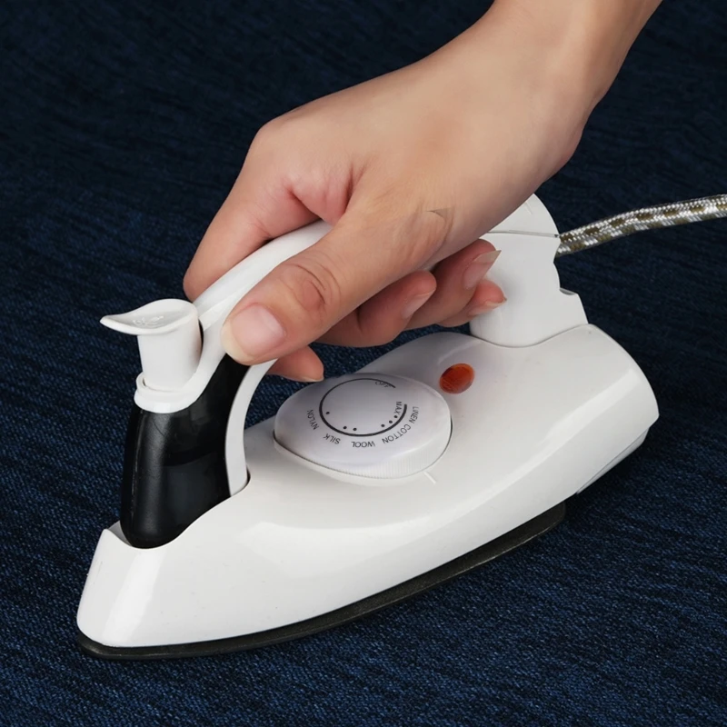 Mini Portable Foldable Electric Steam Iron for Clothes with 3 Gears Baseplate Handheld Flatiron Home Travelling Use