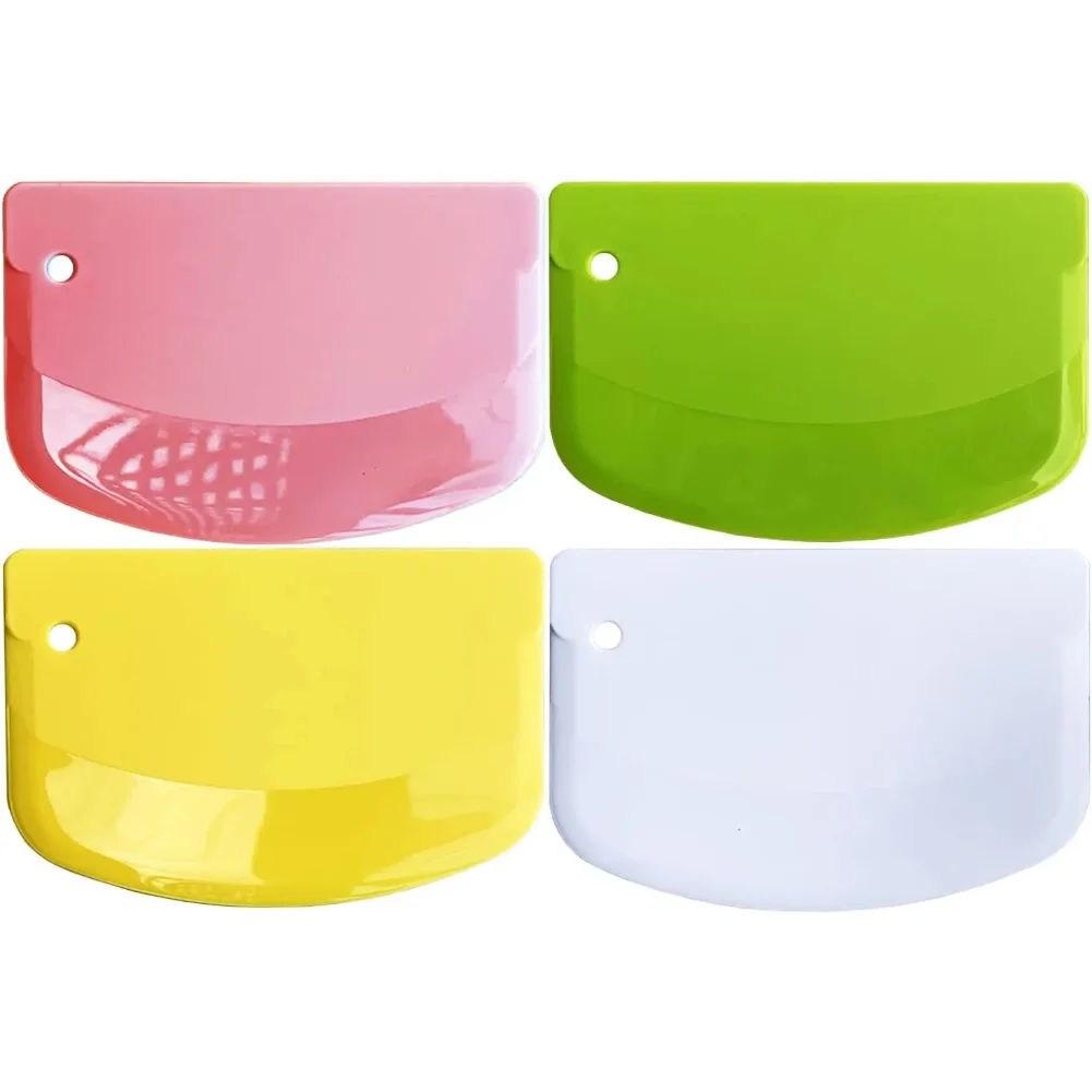 

Plastic Cake Cream Spatula Dough Knife Cutter Butter Batter Scraper Decorating Plain Smooth Edge Baking Tools