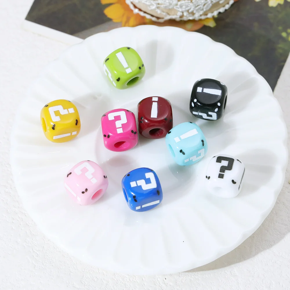 

Cordial Design 12*12MM 100Pcs DIY Beads/Paint Effect/Hand Made/Jewelry Findings & Components/Cube Shape/Acrylic Beads #18571