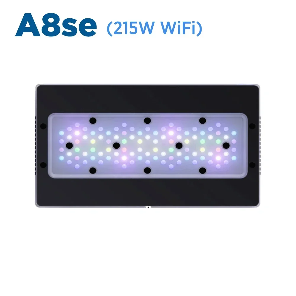 A8se Max Smart Full Spectrum 240W WiFi APP Programmable Saltwater Aquarium Coral Reef LED Light