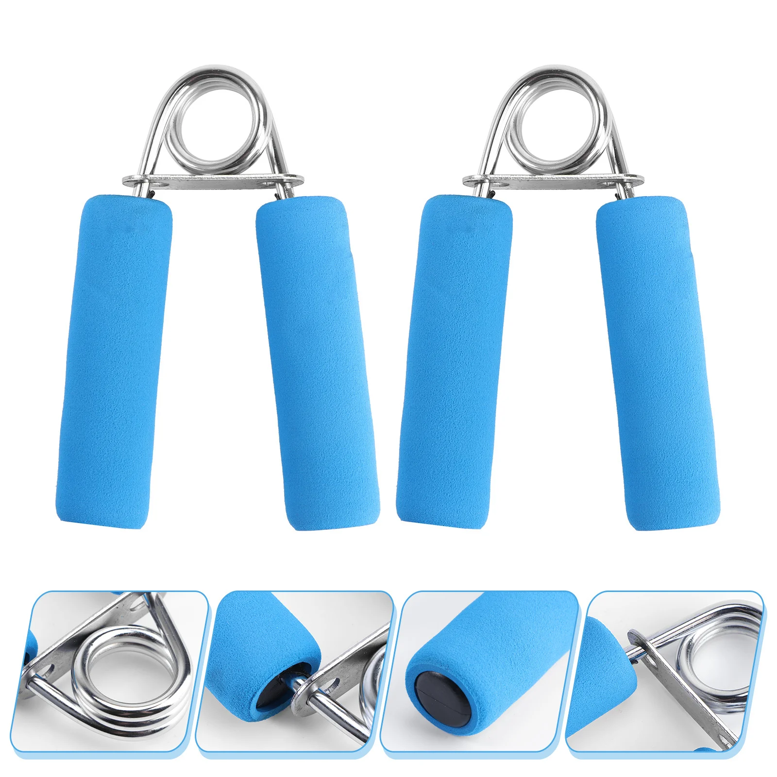 

2 pcs Hand Grip Heavy Duty Knurled Handles For Forearm Wrist Strength Training Exercise Tool Athletes Climbers