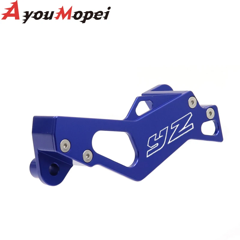 For YAMAHA YZ125 YZ250 YZ250F YZ450F Motorcycle Aluminum Rear Brake Caliper Guard Protect Protector YZ LOGO 2006-2021